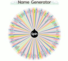 the name generator wheel with different colors