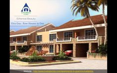 an advertisement for a residential community with palm trees