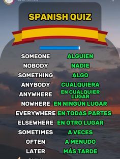 the spanish language is displayed on an iphone screen, and it appears to be in different languages