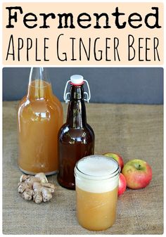 an image of homemade fermented apple ginger beer