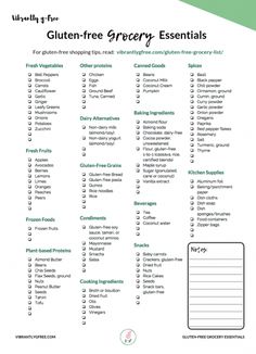 Gluten Free List, Gluten Free Grocery List, Free Grocery List, Grocery Essentials, Cookies Gluten Free, Grocery Cart, Free Groceries