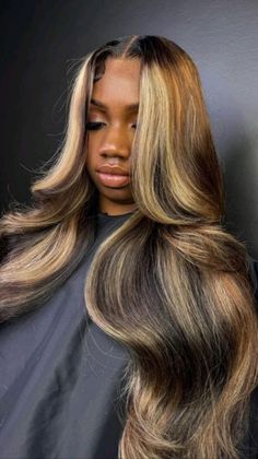 Frontal Wig Hairstyles, Quick Weave Hairstyles, Wig Styling, Frontal Hairstyles, Pretty Hair Color, Front Lace Wigs Human Hair