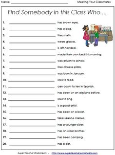 a printable worksheet with words and pictures