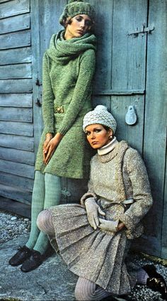 McCall's - September, 1968 Kimberly White, 60s Mod Fashion, White Jersey Dress, Wool Knitted Dress, Italian Model, Green Boots, Sixties Fashion, Chiffon Evening Dresses, Mod Fashion