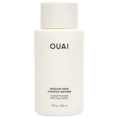 What it is: For medium hair, this color-safe conditioner hydrates and fights frizz & breakage. It even adds shine so your hair looks & feels healthy.Hair Type: MediumHair Texture: Coily, Curly, Straight, and WavyHair Concerns:- Frizz- Dryness- ShineKey Benefits: - Strengthens and adds shine- Hydrates and eliminates frizz- Repairs and nourishesFormulation: LotionHighlighted Ingredients:- Kumquat Fruit Extract: Full of vitamins A, B, and C to add shine.- Babassu Oil: Hydrates hair and scalp.- Coco Ouai Conditioner, Ouai Hair, Ouai Haircare, Clean Products, Shampoo And Conditioner Set, Hair Concerns, Hydrate Hair, Hair Thickening, Hair Detangler