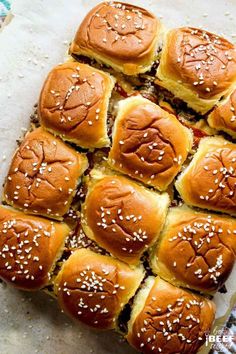 the buns have sesame seeds on them