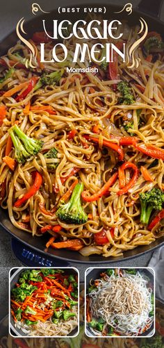 Veggie Lo Mein brings unbelievable food to your table in under 30 minutes. Love slurpy, noodle-y goodness? This quick and easy meal is sure to please. Snoop Dog Recipes, Vegan Rice Noodle Recipes, Lo Mein Easy, Low Mein, Vege Meals, Veggie Chow Mein, Fasting Meals, Veggie Lo Mein, Vegetable Lo Mein