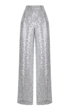 Tulle Trousers, Silver Sequin Pants, Sequin Trousers, Silver Blazer, Silver Pants, Iridescent Sequin, Catty Noir, High Waisted Wide Leg Pants, Sequin Pants