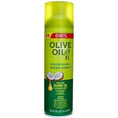 ORS Olive Oil Nourishing Sheen Spray infused with Coconut Oil 11.7oz - Beauty Exchange Beauty Supply Natural Balance, Hair Supplies, Coconut Oil Hair, Liquid Gold, Essential Fatty Acids, Hair Natural, Smoothie Recipes Healthy, Recipes Healthy, Fatty Acids