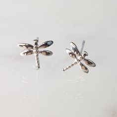 Dragonfly Earrings Studs, Elegant Sterling Silver Dragonfly Earrings, Silver Dragonfly Earrings For Gift, Silver Dragonfly Earrings Perfect For Gifts, Nickel-free Sterling Silver Dragonfly Earrings, Silver Sterling Dragonfly Earrings, Nickel-free Dragonfly Sterling Silver Earrings, Sterling Silver Dragonfly Earrings, Nature Earrings