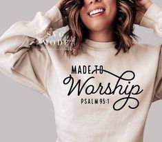 Made To Worship, Jesus Clothes, Christian Tees, Christian Shirt, Boss Babe