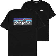 Patagonia P-6 Logo Responsibili-Tee T-Shirt - black Patagonia Casual Graphic Print T-shirt, Patagonia Graphic Tee Crew Neck, Patagonia Graphic Tee With Crew Neck, Patagonia Graphic Tee Short Sleeve, Patagonia Graphic Tee Short Sleeve T-shirt, Patagonia Graphic Tee With Short Sleeves, Patagonia Shirt, 6 Logo, Patagonia Shirts