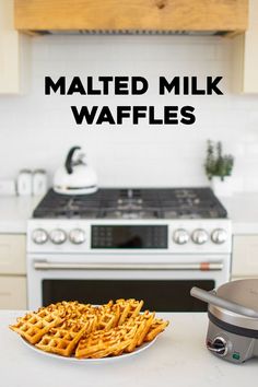 malted milk waffles Breakfast Ideas Without Eggs, Malted Milk Powder, Waffles Easy, Breakfast Specials, Waffles Recipe, Homemade Waffles, Dairy Free Breakfasts, Make Breakfast