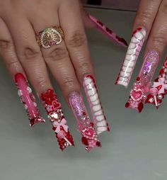 Nail Goals, Retro Nails, Claw Nails, Cute Nail Art Designs, Nails Design With Rhinestones, Basic Nails