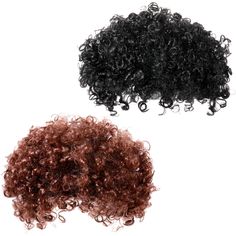 PRICES MAY VARY. 2 Colors to Choose: our package contains 2 pieces of afro wigs in black and brown, allowing you to wear with your girlfriend or boyfriend, or your wife or husband, as well as share with others Bring You a Comfortable Using Experience: made of synthetic fiber, the brown afro wig is soft and serviceable, not easy to fade, hard to shed, without odor, providing you with a comfortable using experience Easy to Use: you can tease the short afro wig before using, shake it to be fluffy a Rocker Party, 70s Afro, Brown Afro, Short Afro Wigs, Funny Wigs, Wigs For Men, Cosplay Couple, Afro Wig, Breaking Hair