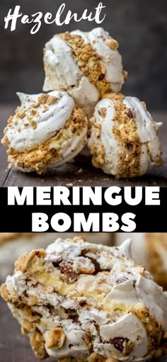 Merengue Desserts Ideas, Grand Marnier Desserts, Best Meringue Cookies, Pavlova Filling Ideas, Nougat Aesthetic, Meringue Sandwich Cookies, Fall Meringue Cookies, Egg White Dessert Recipes, Holiday Meringues