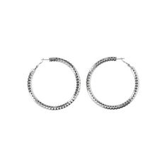 Sophistication meets effortlessly cool style with Madden NYCs Fashion Rhodium Openwork Large Hoop Earrings. These hoop earrings were crafted for everyday versatility to help elevate and complement any look with a large-sized openwork design. These womens hoop earrings have an omega post-back closure, and are handcrafted from polished rhodium-tone metal. Color: Silver.  Gender: female.  Age Group: adult. Madden Nyc, Large Hoop Earrings, Womens Watches, Women's Earrings, Jewelry Watches, Cool Style, Hoop Earrings, Women Jewelry, Silver