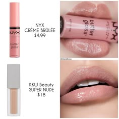 Winter Lip Color, Make Up Diy, Nude Lip Gloss, Kkw Beauty, Lip Gloss Colors, Best Lipsticks, Makeup Guide