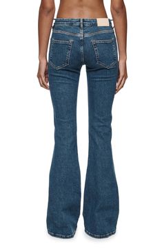 A flared silhouette puts a stylish spin on classic jeans cut from Italian denim with plenty of stretch for day-one comfort. 33 1/2" inseam, 24" leg opening; 9 1/2" front rise; 13 1/2" back rise (size 29) Zip fly with button closure Five-pocket style 82% cotton, 13% modal, 4% polyester, 1% spandex Machine wash, line dry Imported Jeans Png, Investigative Journalist, Earthy Outfits, Shorts Sweatpants, Dark Indigo, Classic Jeans, Junior Outfits, Country Outfits, Flared Jeans