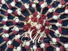 wedding bouquets arranged in the shape of a flower arrangement