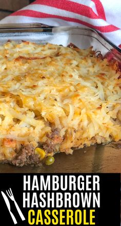 there is a casserole with meat and cheese on it