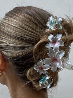 Emi Jay, Mode Inspo, Dream Hair, Flower Hair Clips, Aesthetic Hair, Hair Day, Pretty Hairstyles, Summer Hairstyles