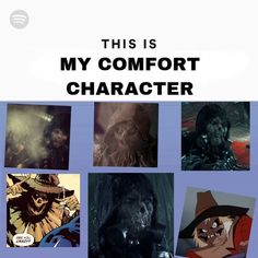 this is my comfort character poster