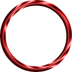 a red circular object on a white background