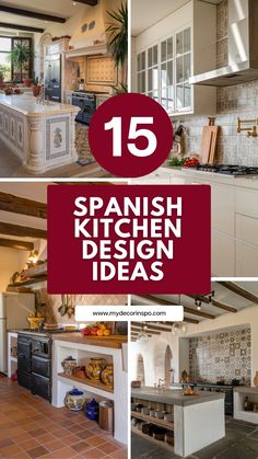 Add personality to your home with Spanish kitchens that incorporate bright colors, decorative tiles, and handcrafted elements. These kitchens create a unique blend of style and practicality that is perfect for lively households.