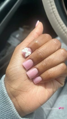 Pink acrylic overlay Pink Overlay Nails, Short Acrylic Overlay, Pink Acrylic Overlay, Short Overlay Nails, Acrylic Overlay Nails Short, Acrylic Overlay Nails, Gel Overlay Nails, Coquette Nails, Acrylic Overlay