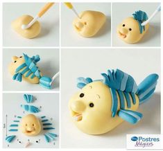 there are many different pictures of toys made to look like fish