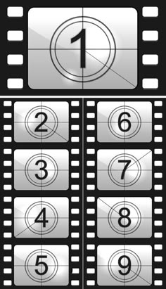 Film Countdown Numbers, Film Countdown, Deco Cinema, Cinema Party, Hollywood Theme, Movie Night Party, Film Reels, Hollywood Party