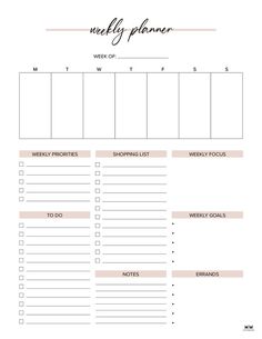 printable weekly planner pages planner 8 Weekly Planner Print, Weekly Planner Design, Planner Designs, Weekly Planner Free Printable, Etsy Planner, 2023 Planner, Weekly Planner Free, Weekly Planner Template