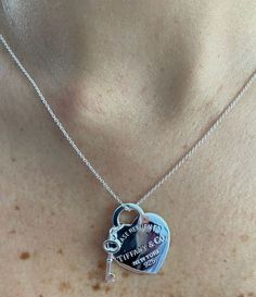 Tiffany Heart Tag Necklace, Tiffany Co Necklaces, Tiffany Heart Necklace, Dope Jewelry