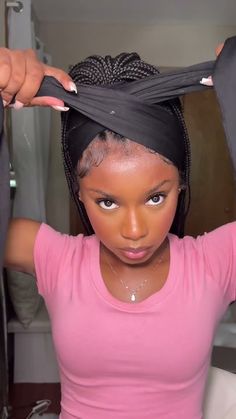 Updos With Box Braids For Black Women, Braid Updo With Bangs, 20 Knotless Braids, Swoop With Braids Hairstyles, Styles For Braided Hair Black Women, Hat And Braids Black Women, Track Braid Hairstyles, Styling Individual Braids, Braids To Try Black Women