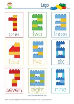 the lego word family worksheet for children to practice their spelling and writing skills