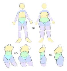 an image of a person with different body shapes