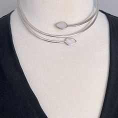 Description: Silver And Mother Of Pearl Choker Measurements: Width: .1875” (1/8 Of An Inch) 3.17mm Length: 14.5” Closed (14.75” Open) Genuine Silver. Stamped 925. Made In Italy. Condition: Excellent. Like New. May Need Light Polishing. Note: Additional Necklaces Shown In Last Photo Sold Separately. See My Closet For Other Items. Chocker Necklace, Pearl Choker, Vintage Colors, Mother Of Pearl, Product Description, Womens Jewelry Necklace, 925 Silver, Jewelry Necklaces, Women Jewelry