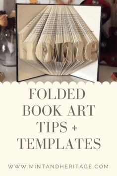 folded book art tips and templates