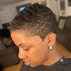 Brush Cut For Black Women, Texturized Hair, Faded Haircut, Low Haircuts, Fade Haircut Women, Tapered Twa, Short Fade Haircut, Waves Haircut