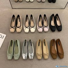 11 Aesthetic Footwear, Ballerinas Shoes, Ballet Flat, Flats Shoes, Elegant Shoes Flat, Satin Ballet Flats, Short Heels, Simply Fashion, Funky Shoes