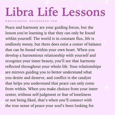 a poem that reads,'libra life lessons '