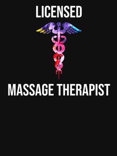 Cool Licensed Massage Therapist Caduceus T-shirt by zcecmza Mobile Massage Therapist, Therapist Logo, Massage Marketing, Esthetician School, Therapy Business, Mobile Massage