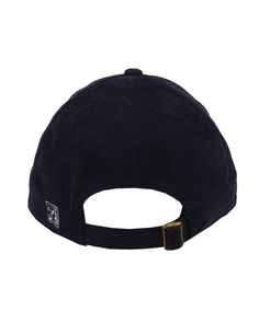 Relaxed Corduroy Cap - NAVY - ADJUSTABLE | The Game Relaxed Corduroy Cap in Navy Blue Size Adjustable | polyester/nylon Navy Cotton Hat With Logo Patch, Navy Dad Hat With Embroidered Logo And Curved Bill, Navy Baseball Cap With Logo Patch And Curved Bill, Navy Baseball Cap With Logo Patch, Navy Dad Hat With Embroidered Logo, Navy Six-panel Baseball Cap With Logo Patch, Navy Curved Bill Hat With Logo Patch, Navy Casual Hat With Logo Patch, Casual Navy Hat With Logo Patch