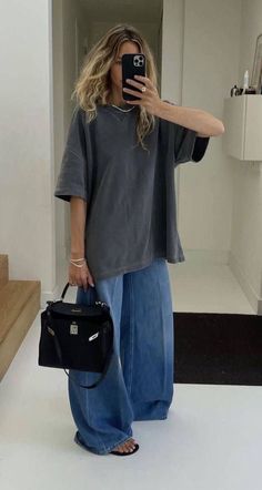 Pakaian Hipster, Oversize Outfit, Looks Jeans, Tomboy Outfits