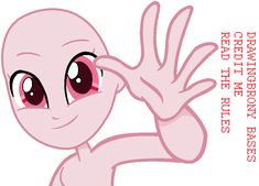 an animated pinkie with big eyes holding her hand up to the side and saying, i