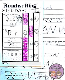 handwriting worksheets with letters and numbers on them