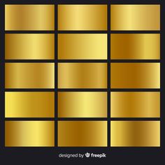 golden metallic squares on black background