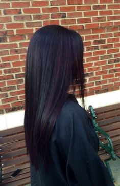 Black Hair With Purple Tint Dark, Dark Purple Hair With Black, Black Hair With Purple Tint, Blackberry Hair Color Dark, Violet Black Hair Color, Black Hair With Purple Highlights, Plum Black Hair, Violet Black Hair, Black And Purple Hair