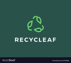 the logo for recycling company is green